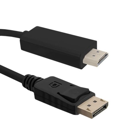 Kabel Qoltec DisplayPort v1.1 męski | HDMI męski | 4K | 1m