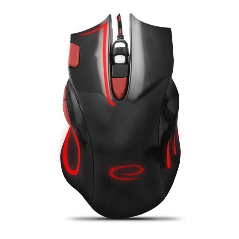 Mysz przewodowa Esperanza MX401 Hawk optyczna Gaming USB czarno-czerwona Mysz przewodowa Esperanza MX401 Hawk optyczna Gaming USB czarno-czerwona