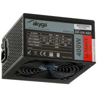 Zasilacz ATX 400W Akyga Ultimate AK-U4-400 80+ Bronze Fan12cm P8 6xSATA 2xPCI-E