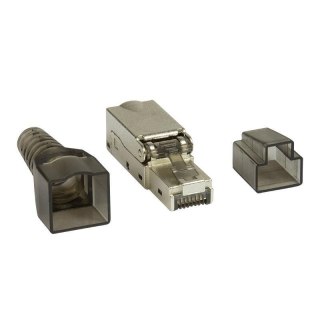 Wtyk RJ45 kat.6A FTP LogiLink MP0044 pozłacany styk 3µ, beznarzędziowy