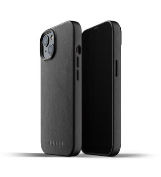 Mujjo Full Leather Case - etui skórzane do iPhone 13 mini (czarne)