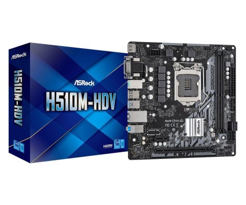 Płyta ASRock H510M-HDV /H510/DDR4/SATA3/USB3.0/PCIe4.0/s.1200/mATX