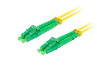 Patchcord światłowodowy Lanberg SM LC/APC-LC/APC DUPLEX 3.0mm LSZH G657A1 1m żółty