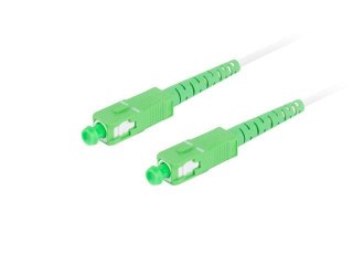 Patchcord światłowodowy Lanberg SM SC/APC-SC/APC SIMPLEX 3.0mm LSZH G657A2 20m biały