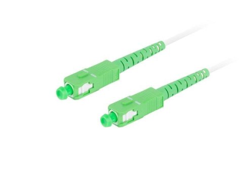 Patchcord światłowodowy Lanberg SM SC/APC-SC/APC SIMPLEX 3.0mm LSZH G657A2 30m biały