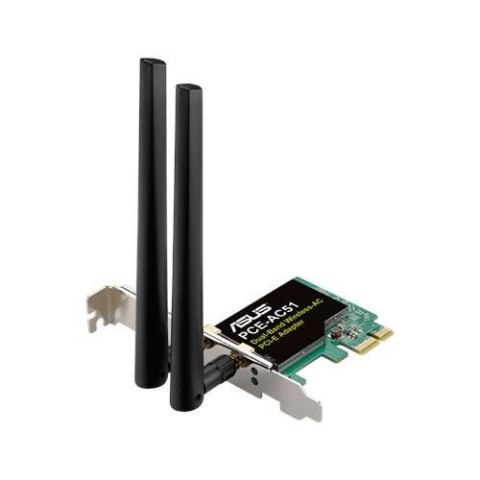 Karta sieciowa Asus PCE-AC51 Wi-Fi PCI-E AC750 DualBand 2xRSMA