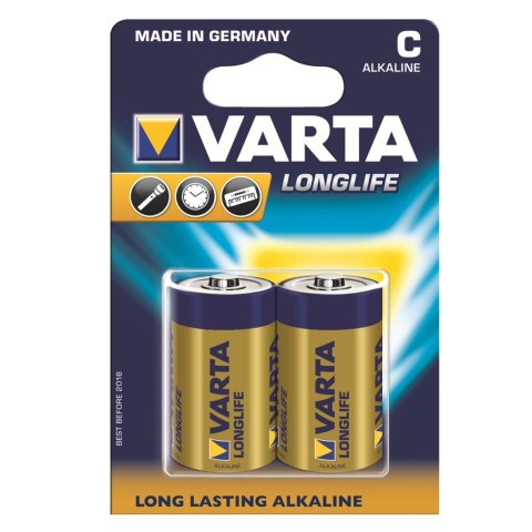 BATERIE ALKALICZNE VARTA R14 (typC) LONGLIFE 2szt
