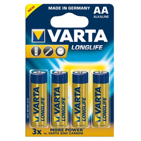 BATERIE ALKALICZNE VARTA R6 (AA) LONGLIFE 4szt