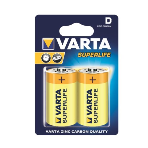 BATERIE CYNKOWE VARTA R20 (typD) SUPER HEAVU DUTY 2szt
