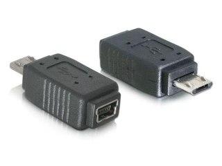 Adapter Delock USB Mini(F)->USB Mikro(M) (niklowane styki)