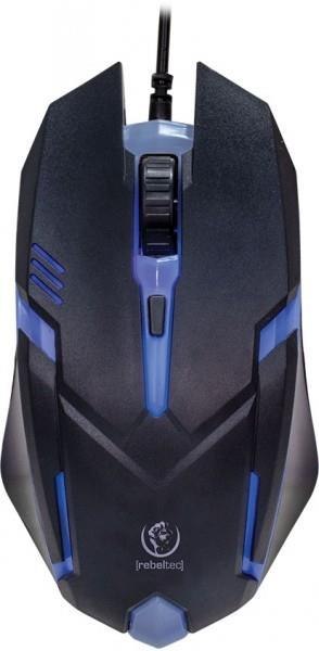 Mysz przewodowa Rebeltec NEON optyczna Gaming USB czarna