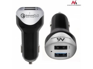 Ładowarka samochodowa Maclean MCE157 max4,8A 2xUSB Qualcomm Quick Charge QC 3.0 plus kabel 1,5m