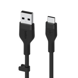 Belkin Kabel BoostCharge USB-A do USB-C silikonowy 1m, czarny