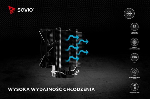 Savio Chłodzenie procesora CPU Frost Black