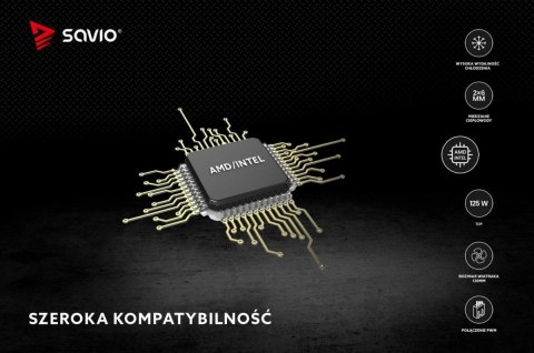 Savio Chłodzenie procesora CPU Frost Black