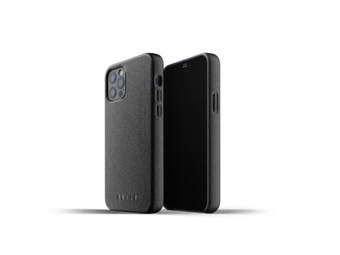 Mujjo Full Leather Case - etui skórzane do iPhone 12/12 Pro (czarne)