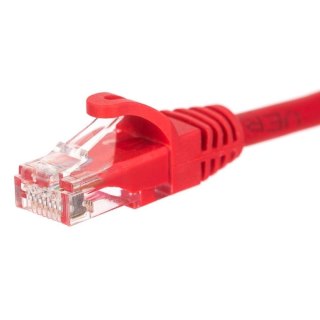 Patchcord RJ45, Netrack osłonka zalewana, kat. 5e UTP, 5m czerwony