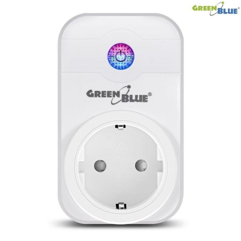 Gniazdko zdalnie sterowane GreenBlue GB155G WiFi Android iOS Alexa Google Home timer max 2000W (typ niemiecki)