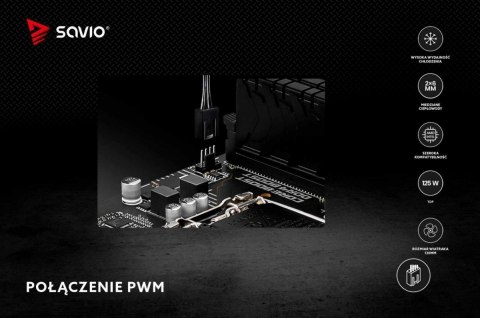 Savio Chłodzenie procesora CPU Frost Black