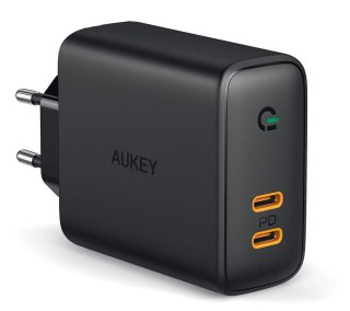 AUKEY PA-D2 ładowarka sieciowa 2xUSB C PD Power Delivery 3.0 36W 6A Dynamic Detect