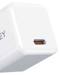 AUKEY PA-F5 OEM White Mini ładowarka sieciowa 1xUSB-C 20W PD Power Delivery