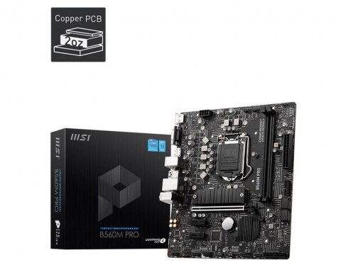 Płyta MSI B560M PRO /B560/DDR4/SATA3/M.2/USB3.0/PCIe3.0/s.1200/mATX
