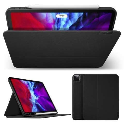 LAUT Prestige Folio - obudowa ochronna z uchwytem do Apple Pencil do iPad Pro 11" 1/2/3/4G, iPad Air 10.9" 4/5G (black)