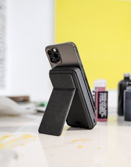 Mophie Snap+ Powerstation Stand - stojący magnetyczny powerbank kompatybilny z MagSafe 10000mAh USB-C (black) [go]