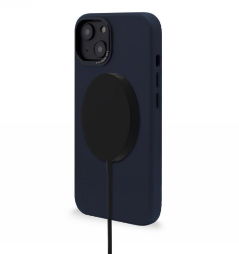 Decoded - skórzana obudowa ochronna do iPhone 13/14 kompatybilna z MagSafe (Steel Blue)