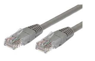 TB Kabel Patchcord miedziany kat.5e RJ45 UTP 3m. szary - paczka 10 sztuk