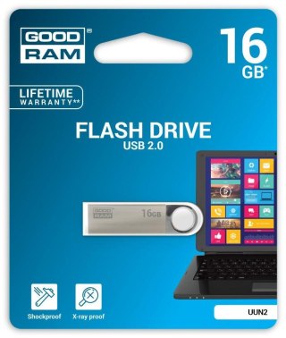 Pendrive GOODRAM 16GB UUN2 USB 2.0 Silver