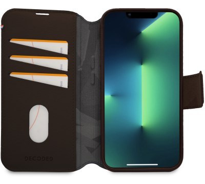Decoded Detachable Wallet - skórzana obudowa ochronna do iPhone 13/14 kompatybilna z MagSafe (brown)