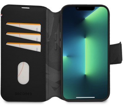 Decoded Detachable Wallet - skórzana obudowa ochronna do iPhone 14 Plus kompatybilna z MagSafe (black)