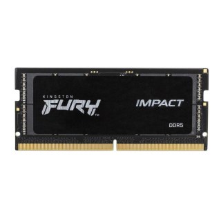 Pamięć SODIMM DDR5 Kingston FURY Impact 16GB (1x16GB) 4800MHz CL38 1,1V Czarna