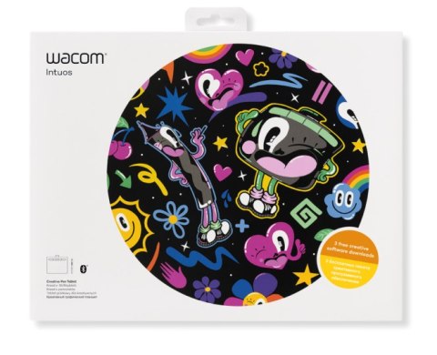 Wacom Intuos S, Bluetooth Manga - tablet piórkowy, czarny + soft graficzny + Manga Tutorials