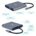 Gembird Adapter USB-C Hub HDMI USB-C PD VGA USB 3.0 Audio Card