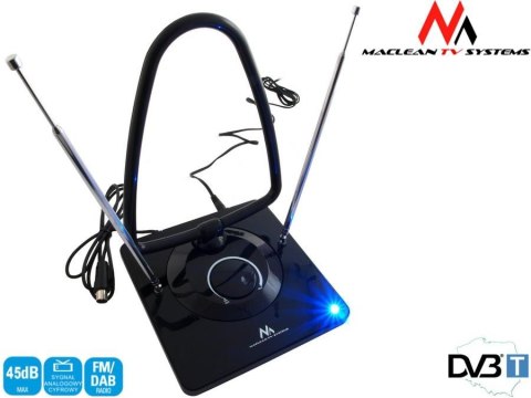 Antena TV DVB-T/T2 H.265 HEVC Maclean MCTV-963 radio DVB-T pokojowa radio FM