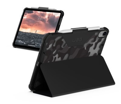 UAG Plyo - obudowa ochronna z uchwytem do Apple Pencil do iPad 10.9" 10 generacja (midnight camo)