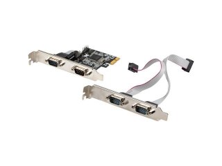 Karta Lanberg PCI Express -> COM 9Pin x4 + śledzie low profile