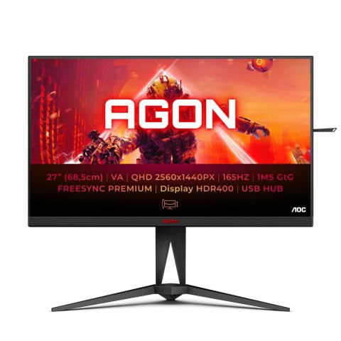 Monitor AOC 27" AGON AG275QXN/EU HDMIx2 DPx2 4xUSB głośniki