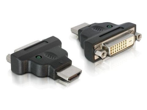 Adapter Delock HDMI - DVI-D(24+1) M/F czarny