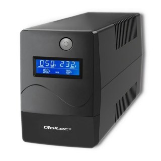 Zasilacz awaryjny UPS Qoltec Monolith | 650VA | 360W | LCD | USB | RJ45