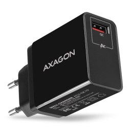 AXAGON ACU-QC19 Ładowarka sieciowa, QC 19W, 1x port USB-A, QC3.0/AFC/FCP/SMART, czarna