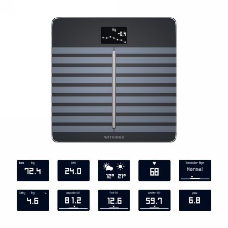 Withings Body Cardio - waga z analizą składu masy ciała oraz pomiarem tętna (black)