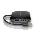 AXAGON HUE-S1B Hub 4-portowy USB 3.2 Gen 1, 16cm kabel