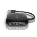 AXAGON HUE-S1B Hub 4-portowy USB 3.2 Gen 1, 16cm kabel