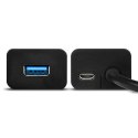 AXAGON HUE-S2B Hub 4-portowy USB 3.2 Gen 1 charging hub, 30cm kabel, microUSB dodatkowe zasilanie