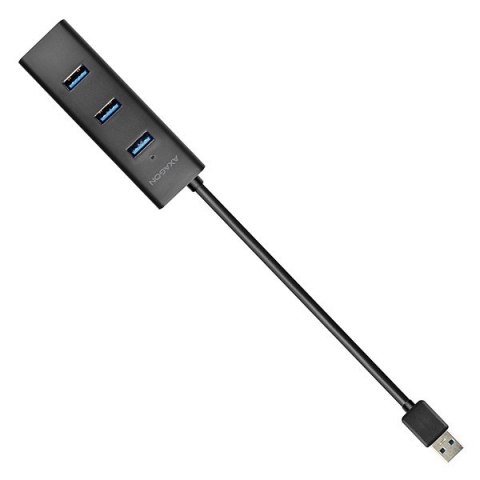 AXAGON HUE-S2B Hub 4-portowy USB 3.2 Gen 1 charging hub, 30cm kabel, microUSB dodatkowe zasilanie