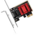 AXAGON PCEE-G25 Karta sieciowa PCIe 1 x 2.5 Gigabit Ethernet port RJ-45 Realtek, PXE, SP & LP