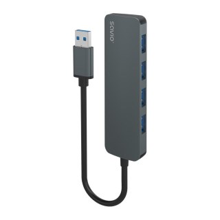 HUB USB-C 3.1 SAVIO AK-57 z adapterem RJ-45 3-portowy